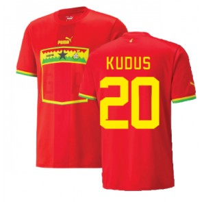 Lacne Muži Futbalové dres Ghana Mohammed Kudus #20 MS 2022 Krátky Rukáv - Preč